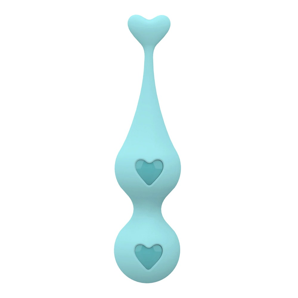 Female Silicone Kegel Balls / Elastic Women's Vagina Trainer With Hearts / G-Spot Massager - EVE's SECRETS
