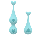 Female Silicone Kegel Balls / Elastic Women's Vagina Trainer With Hearts / G-Spot Massager - EVE's SECRETS