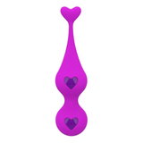 Female Silicone Kegel Balls / Elastic Women's Vagina Trainer With Hearts / G-Spot Massager - EVE's SECRETS