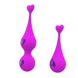 Female Silicone Kegel Balls / Elastic Women's Vagina Trainer With Hearts / G-Spot Massager - EVE's SECRETS