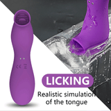 Female Sucking Vibrator / Female Masturbator Nipple Licking / Clitoris Stimulator with Tongue - EVE's SECRETS