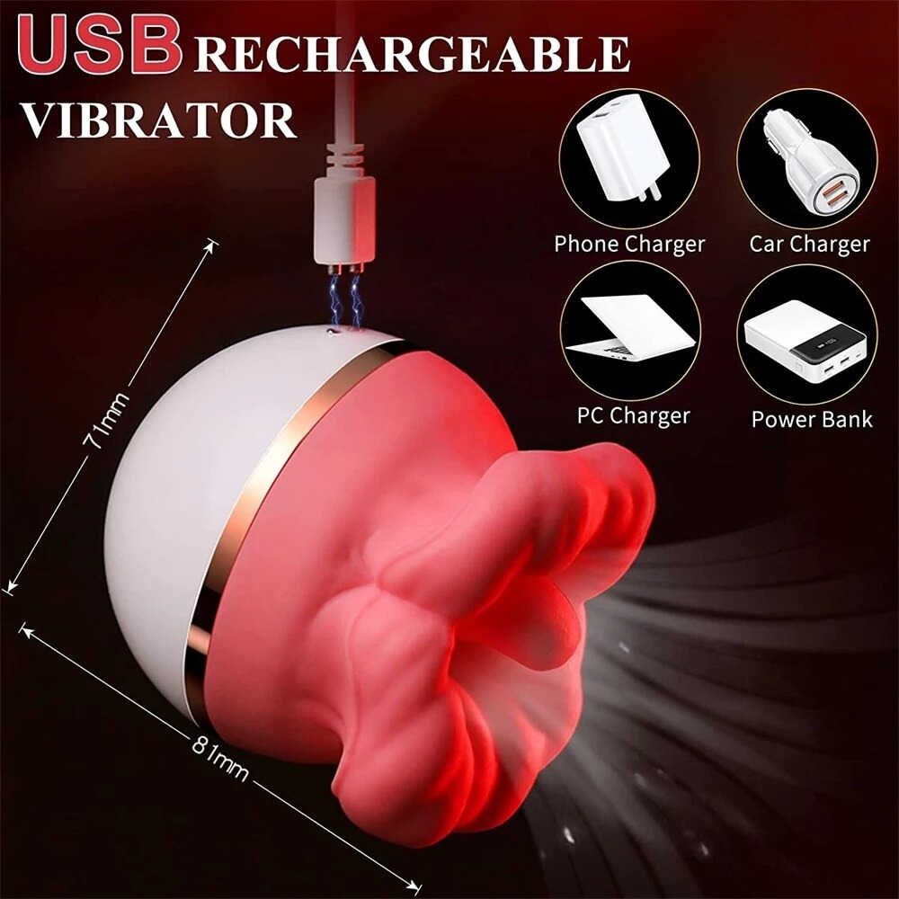 Female Tongue Vibrator / Women's Clitoral Suction Masturbator / Realistic Adult Sex Toys - EVE's SECRETS