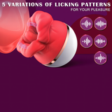 Female Tongue Vibrator / Women's Clitoral Suction Masturbator / Realistic Adult Sex Toys - EVE's SECRETS