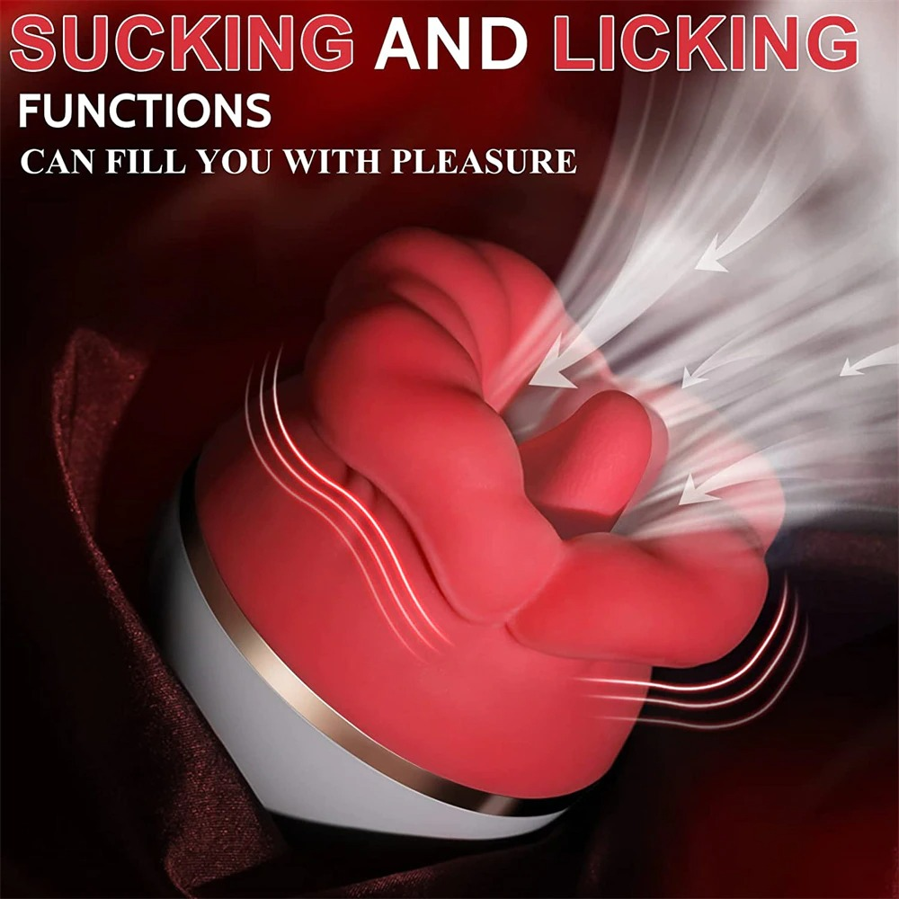 Female Tongue Vibrator / Women's Clitoral Suction Masturbator / Realistic Adult Sex Toys - EVE's SECRETS