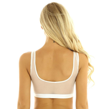 Female Transparent Erotic Bra / Sexy U Neck Lingerie with See Through Mesh - EVE's SECRETS