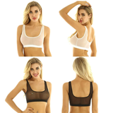 Female Transparent Erotic Bra / Sexy U Neck Lingerie with See Through Mesh - EVE's SECRETS