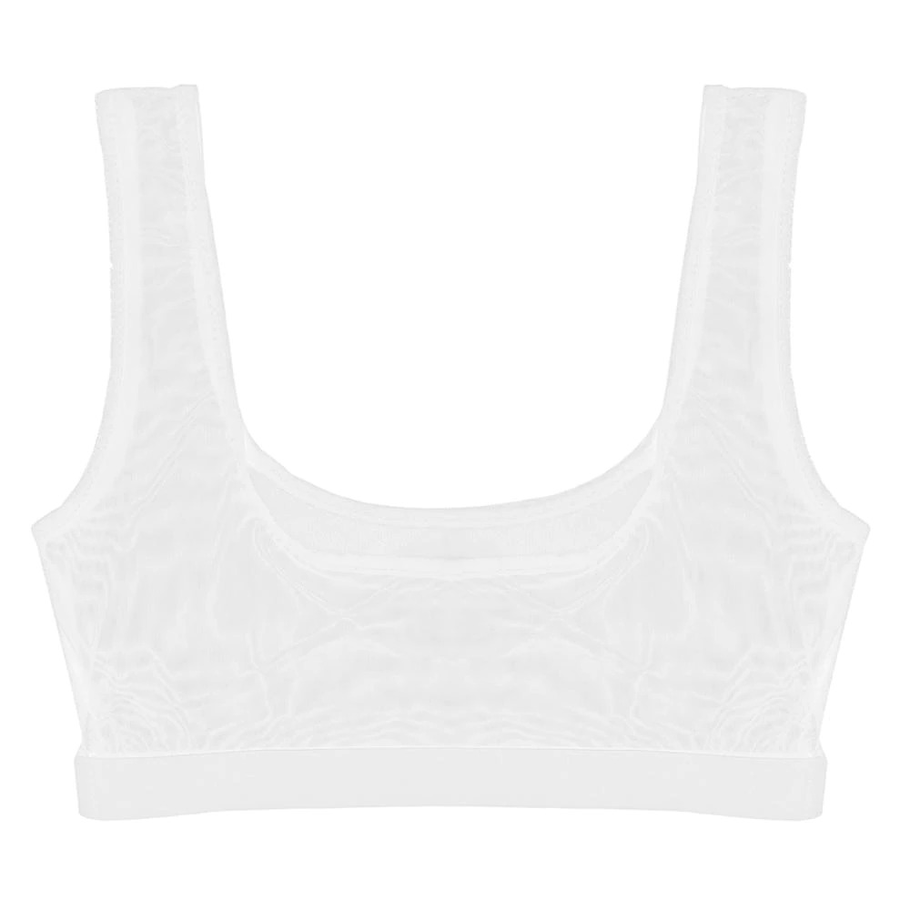 Female Transparent Erotic Bra / Sexy U Neck Lingerie with See Through Mesh - EVE's SECRETS