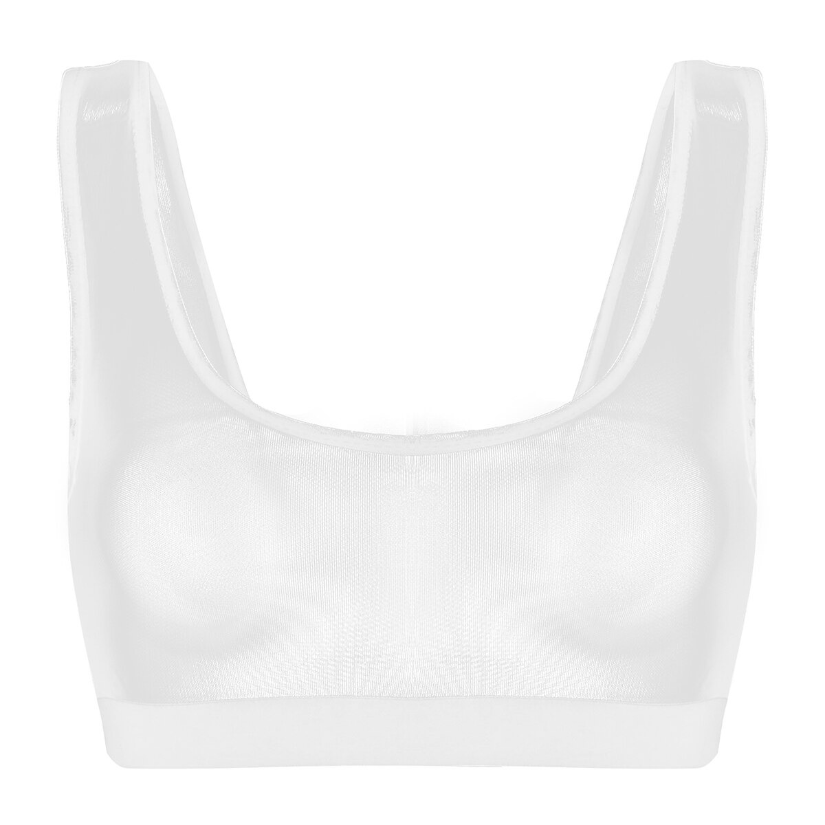 Female Transparent Erotic Bra / Sexy U Neck Lingerie with See Through Mesh - EVE's SECRETS