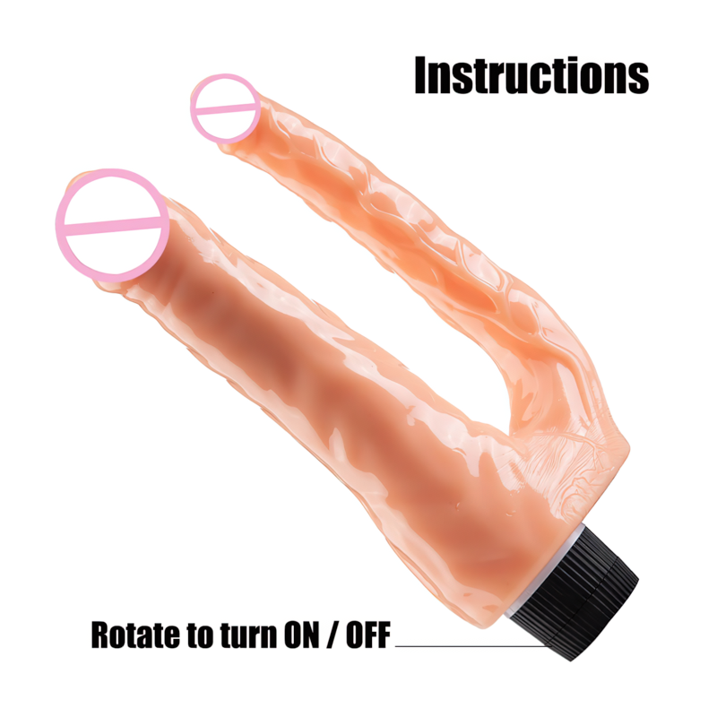 Female Vibrating Double Dildo / Double Penetration Masturbator / Women's Anala Sex Toys - EVE's SECRETS