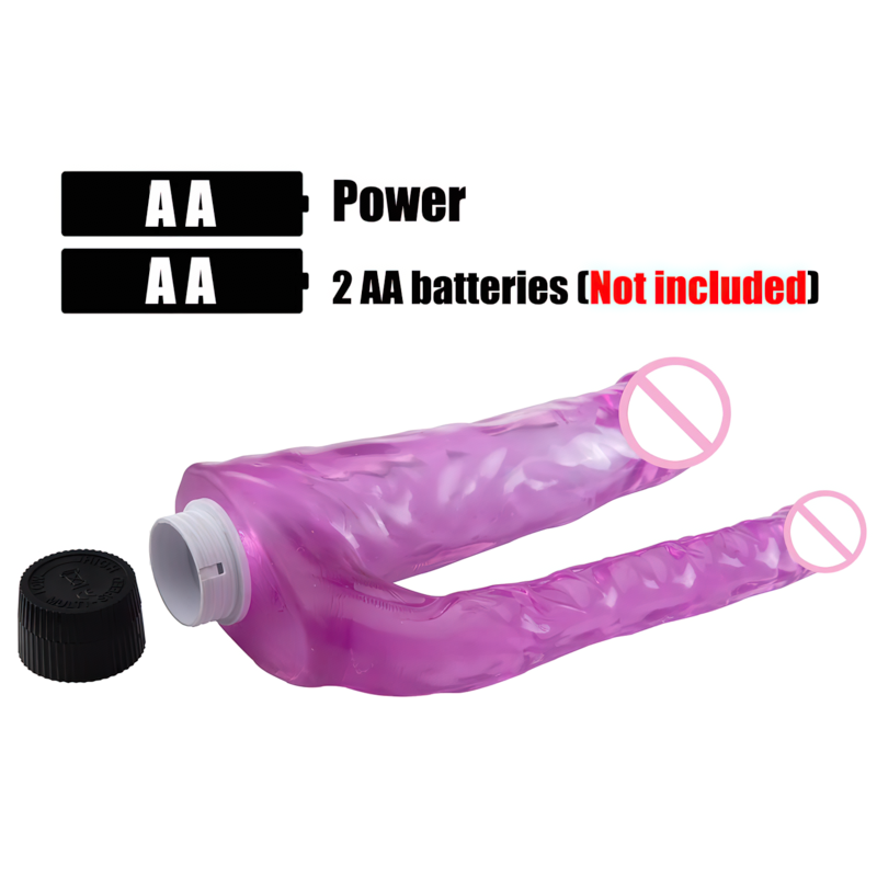 Female Vibrating Double Dildo / Double Penetration Masturbator / Women's Anala Sex Toys - EVE's SECRETS
