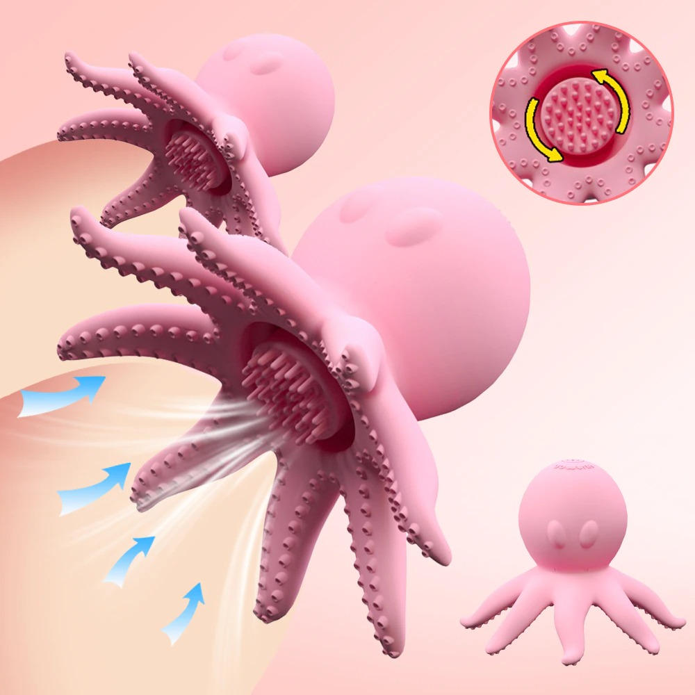 Female Vibrator Rotating for Nipple & Clit Stimulation / Octopus-shaped Sex Toy For Women - EVE's SECRETS