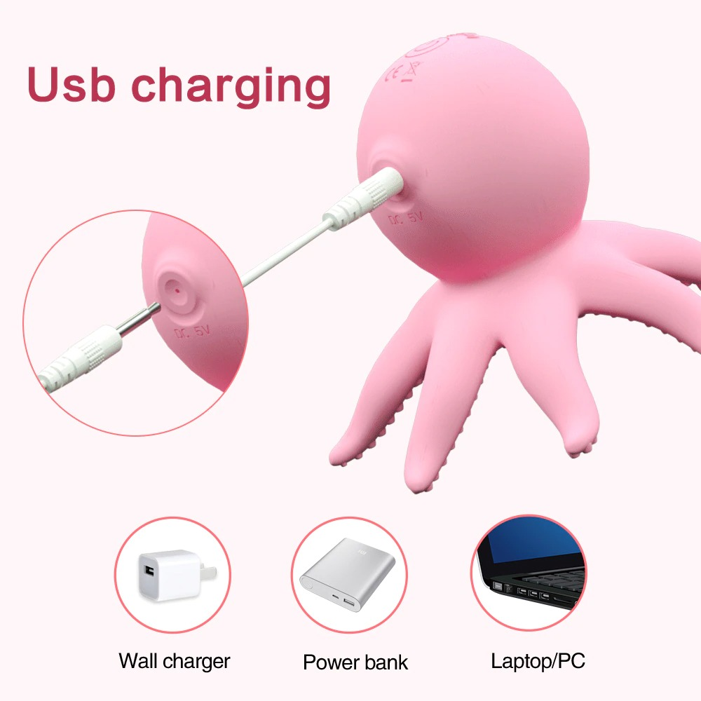 Female Vibrator Rotating for Nipple & Clit Stimulation / Octopus-shaped Sex Toy For Women - EVE's SECRETS