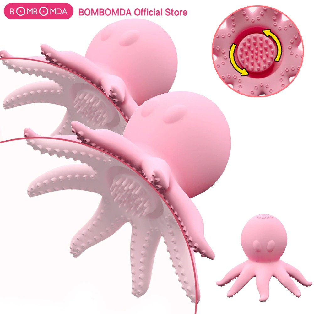 Female Vibrator Rotating for Nipple & Clit Stimulation / Octopus-shaped Sex Toy For Women - EVE's SECRETS