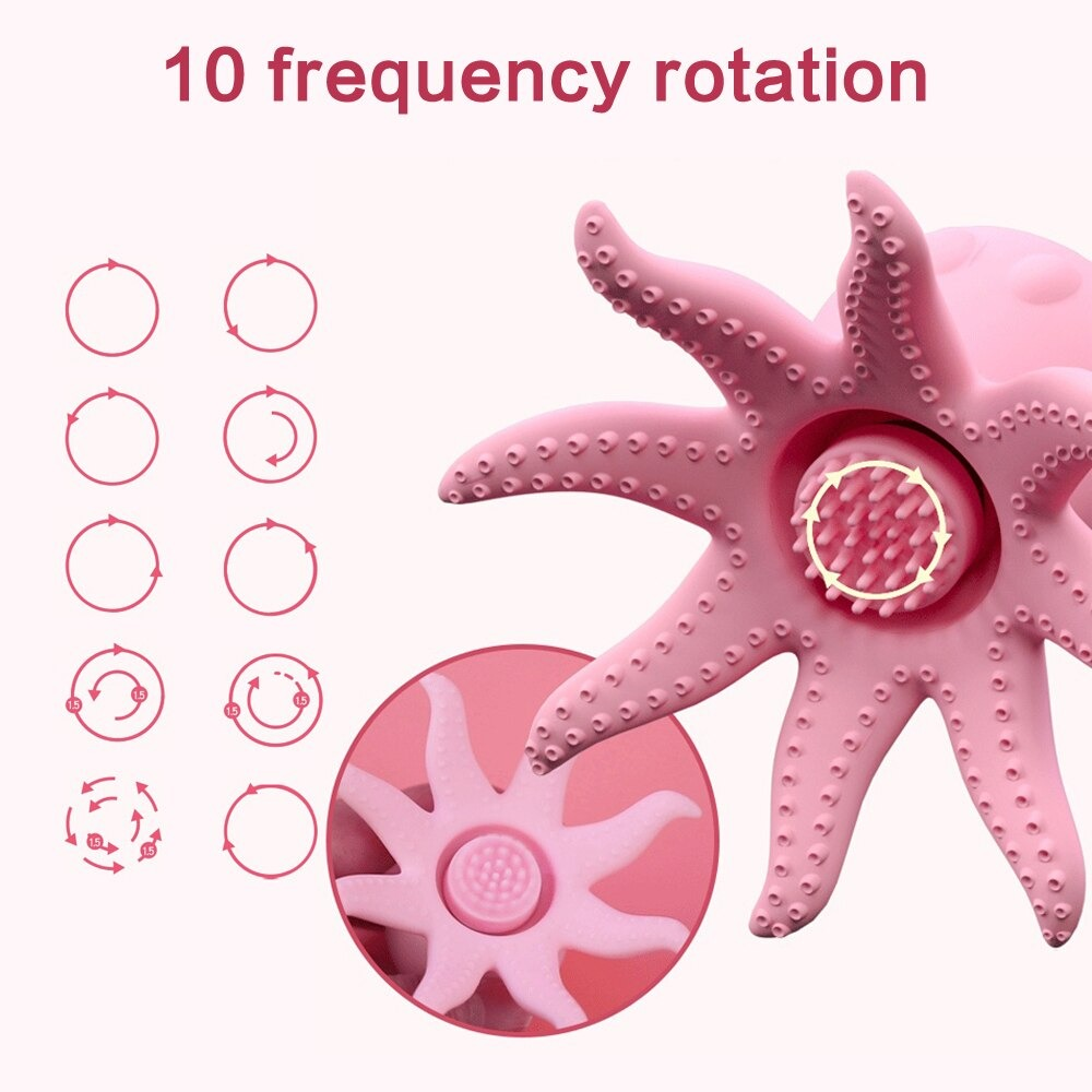 Female Vibrator Rotating for Nipple & Clit Stimulation / Octopus-shaped Sex Toy For Women - EVE's SECRETS