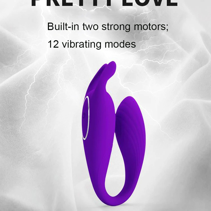 Female Wireless Remote Vibrator / Two Motors Sex Toy For Clitoral And G-Spot Stimulation - EVE's SECRETS