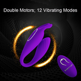 Female Wireless Remote Vibrator / Two Motors Sex Toy For Clitoral And G-Spot Stimulation - EVE's SECRETS