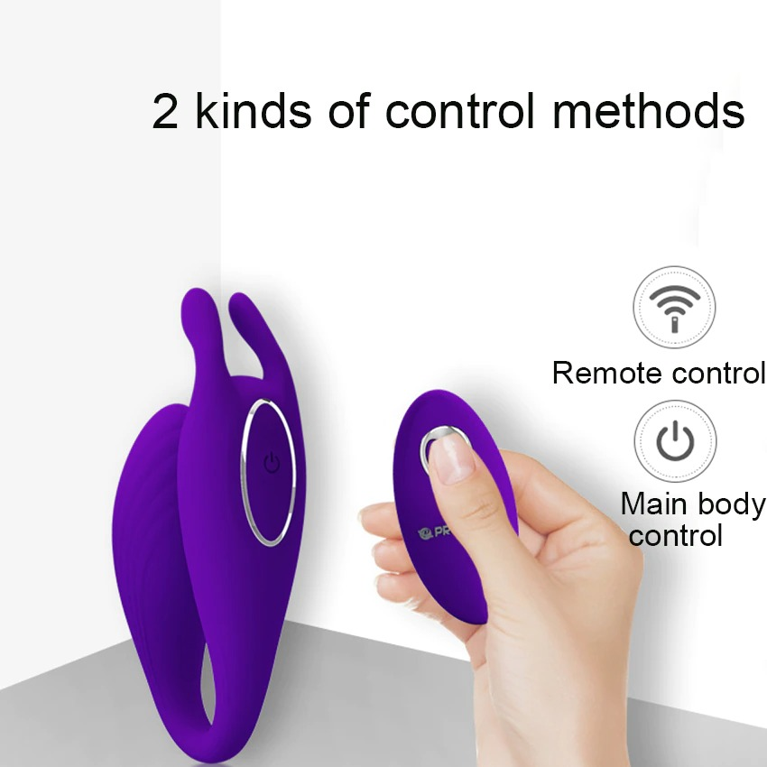Female Wireless Remote Vibrator / Two Motors Sex Toy For Clitoral And G-Spot Stimulation - EVE's SECRETS