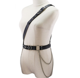 Fetish Fashion Adjustable Tassel Chain Belt Harness / Sexy PU leather Belt for Men and Women - EVE's SECRETS