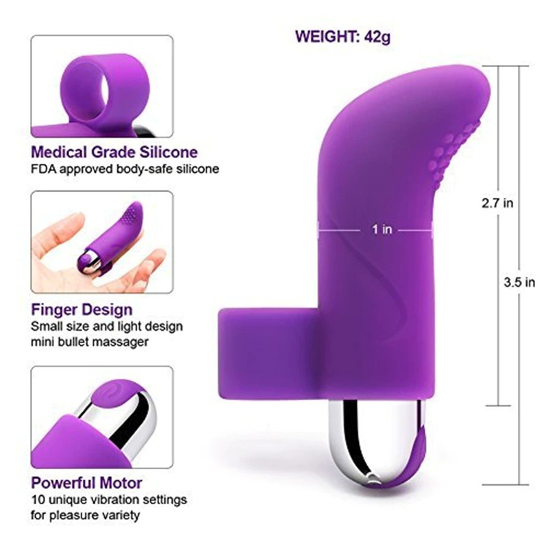 Finger Vibrator for Women / Adult Mini Clitoris Stimulator / Bullet Sex Toy - EVE's SECRETS