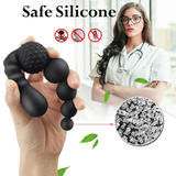 Flexible Anal Beads in Black Color / Sex Toy for Men and Women - EVE's SECRETS
