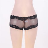 Floral Pattern Erotic Women's Transparent Panties / Sexy Female Lace Underwear - EVE's SECRETS