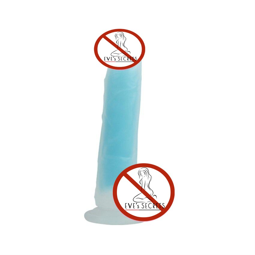 Fluorescent Realistic Dildo / Glowing Dick for Women / Huge Silicone Flexible Penis - EVE's SECRETS