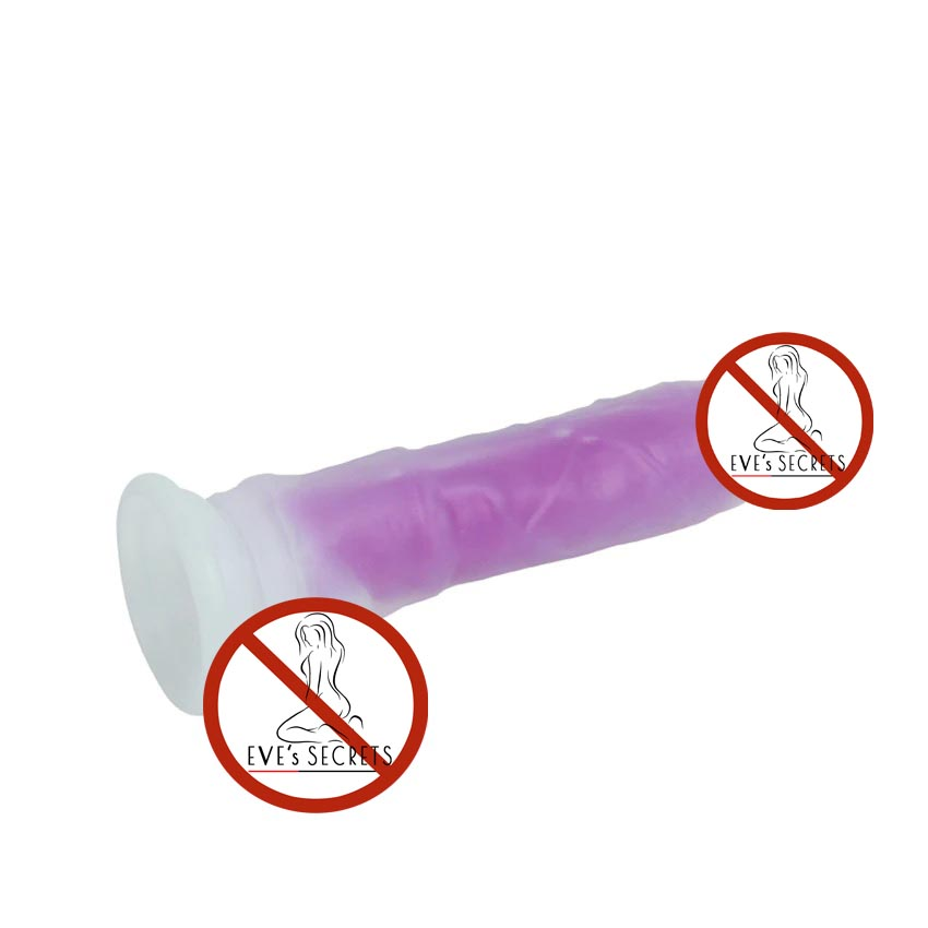 Fluorescent Realistic Dildo / Glowing Dick for Women / Huge Silicone Flexible Penis - EVE's SECRETS