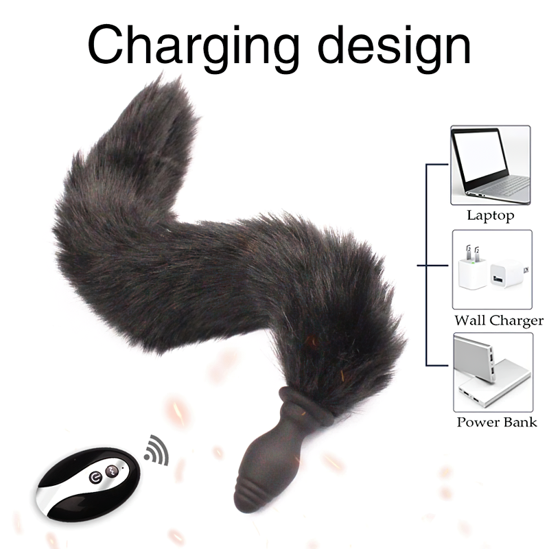 Fox Tail Anal Vibrator For Women / Erotic Female Butt Plug Vibrator / Sex Toys For Ladies - EVE's SECRETS