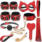 Genuine Leather BDSM Kit / Fetish Bondage 8-Piece Set for Erotic Games - EVE's SECRETS
