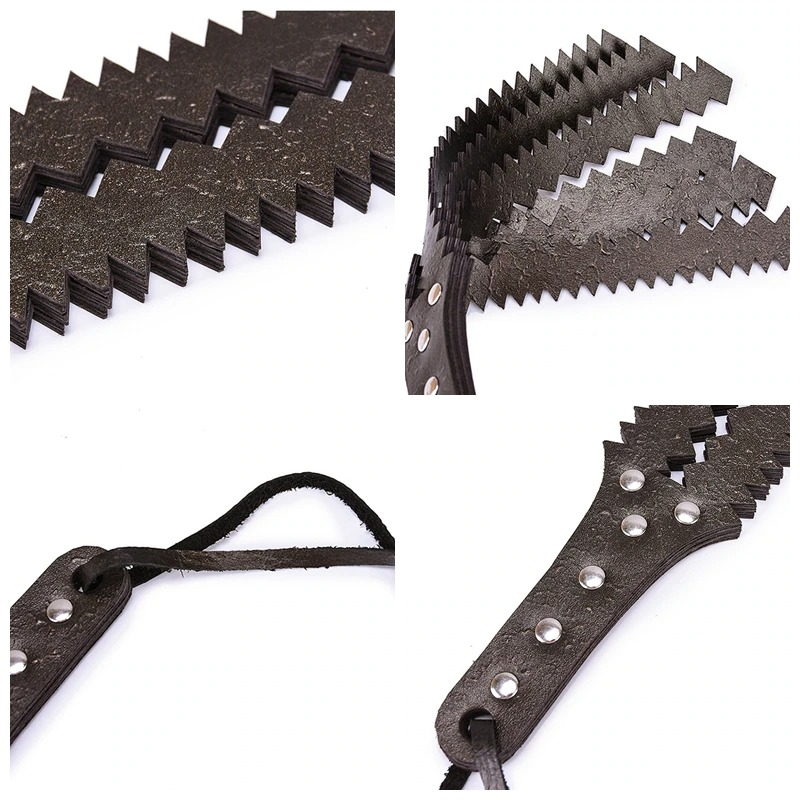 Genuine Leather Whip With Rivets / Unisex BDSM Sex Toys For Adult Games And Your Erotic Fantasies - EVE's SECRETS