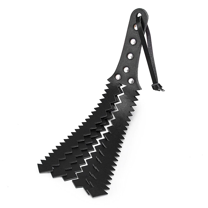 Genuine Leather Whip With Rivets / Unisex BDSM Sex Toys For Adult Games And Your Erotic Fantasies - EVE's SECRETS