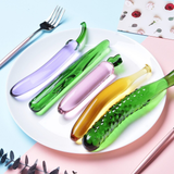 Glass Anal Plug Fruits and Vegs Masturbation Sex Toys / G-Spot Prostate Massager of Erotic Toys - EVE's SECRETS
