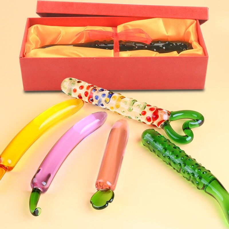 Glass Anal Plug Fruits and Vegs Masturbation Sex Toys / G-Spot Prostate Massager of Erotic Toys - EVE's SECRETS