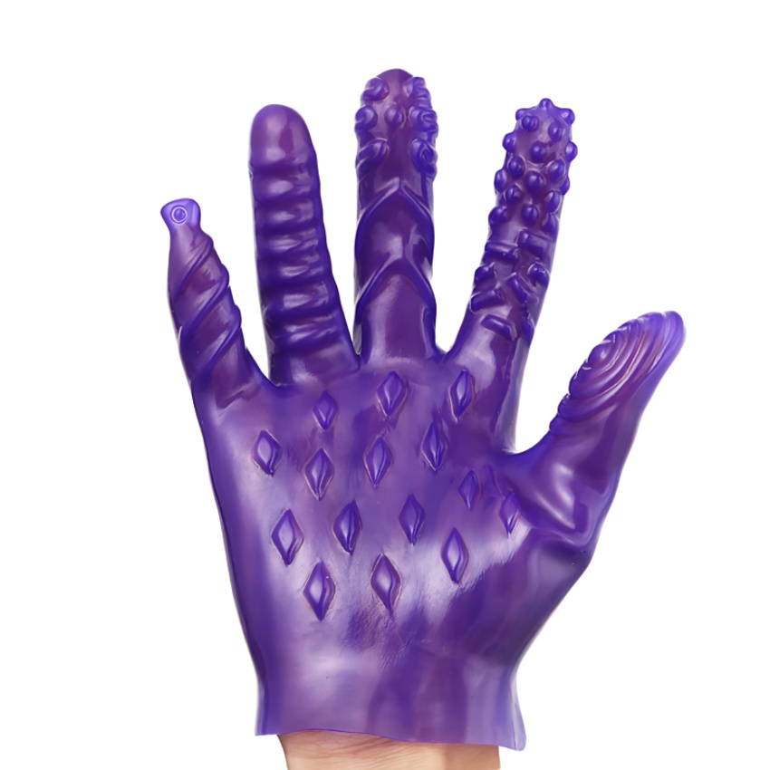 Glove For Stimulation Of Erogenous Zones / Clit And G-spot Massager / Unisex Masturbation Gloves - EVE's SECRETS