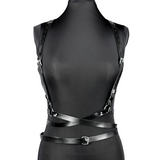 Gothic Men's PU Leather Body Harness / Erotic Male Adjustable Bondage / BDSM Accessories - EVE's SECRETS