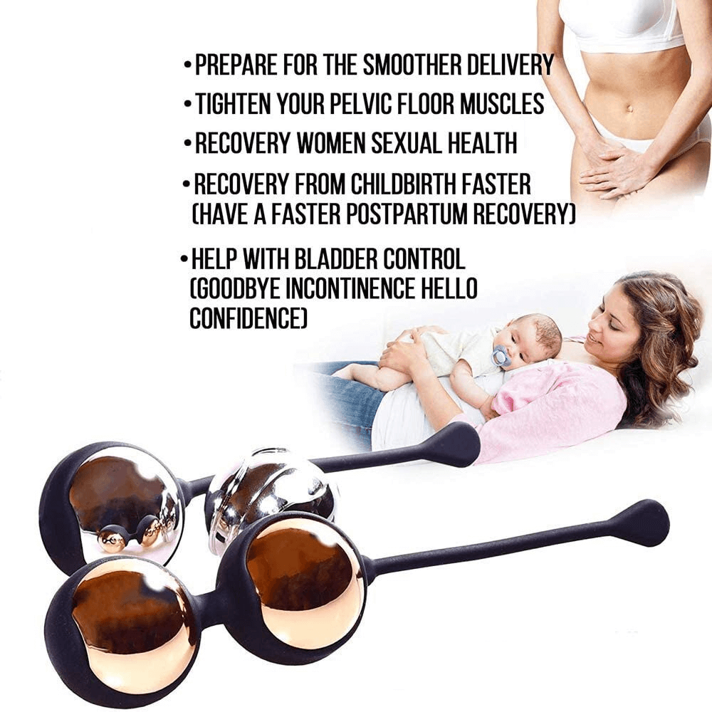 Great Kegel Ball Set for Beginners / Advanced Vaginal Tightening Exercises / Geisha Ben Wa Balls - EVE's SECRETS