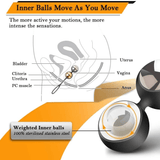 Great Kegel Ball Set for Beginners / Advanced Vaginal Tightening Exercises / Geisha Ben Wa Balls - EVE's SECRETS