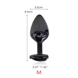 Gunmetal Heart Shape Stainless Steel Butt Plug / Dildo Vibrator Anal Plug / Adult Massager Toy - EVE's SECRETS