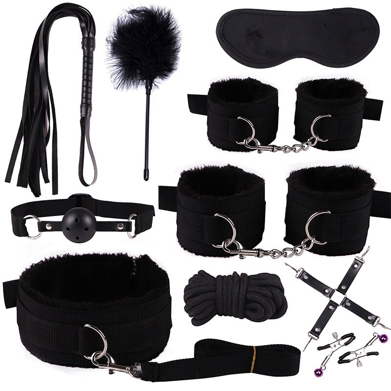 Handcuffs & Bondage Sets for Sex / Erotic Sex Toys for Men and Women / Adult Whip Rope - EVE's SECRETS