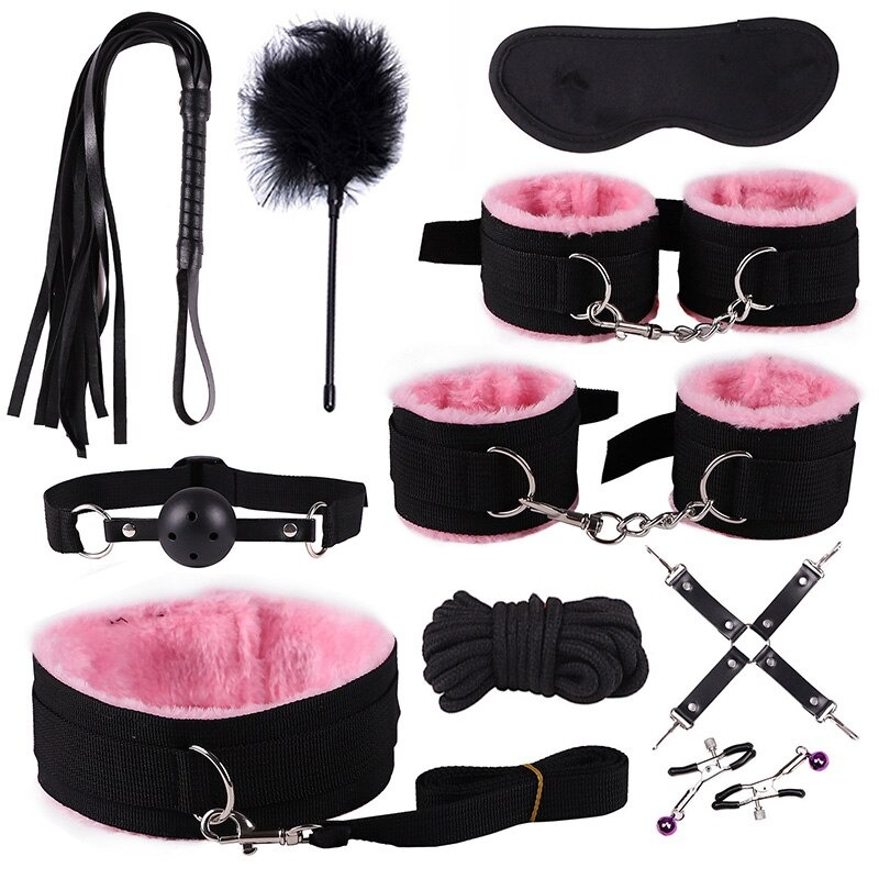 Handcuffs & Bondage Sets for Sex / Erotic Sex Toys for Men and Women / Adult Whip Rope - EVE's SECRETS
