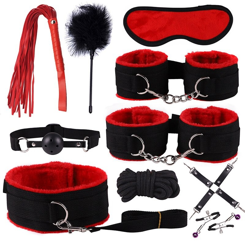 Handcuffs & Bondage Sets for Sex / Erotic Sex Toys for Men and Women / Adult Whip Rope - EVE's SECRETS