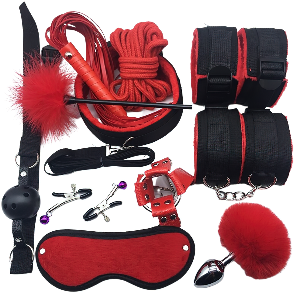 Handcuffs & Bondage Sets for Sex / Erotic Sex Toys for Men and Women / Adult Whip Rope - EVE's SECRETS