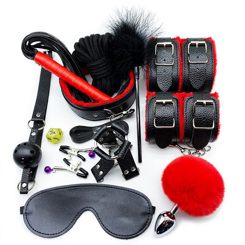 Handcuffs & Bondage Sets for Sex / Erotic Sex Toys for Men and Women / Adult Whip Rope - EVE's SECRETS