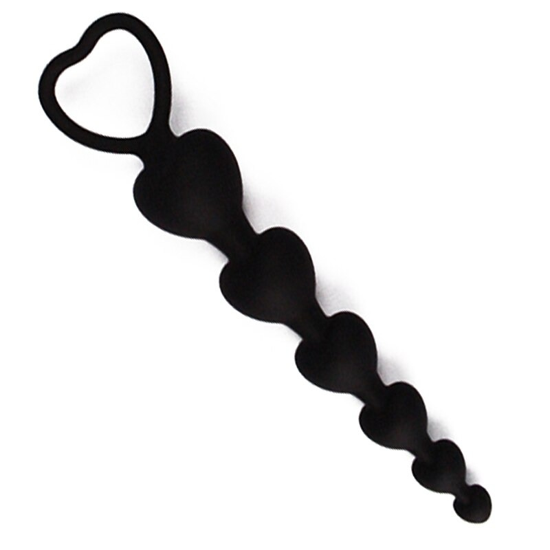 Heart Shaped Silicone Anal Beads / Sexual Butt Plug Balls / Sex Toys For Women - EVE's SECRETS