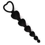 Heart Shaped Silicone Anal Beads / Sexual Butt Plug Balls / Sex Toys For Women - EVE's SECRETS