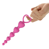 Heart Shaped Silicone Anal Beads / Sexual Butt Plug Balls / Sex Toys For Women - EVE's SECRETS