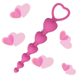 Heart Shaped Silicone Anal Beads / Sexual Butt Plug Balls / Sex Toys For Women - EVE's SECRETS