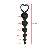 Heart Shaped Silicone Anal Beads / Sexual Butt Plug Balls / Sex Toys For Women - EVE's SECRETS