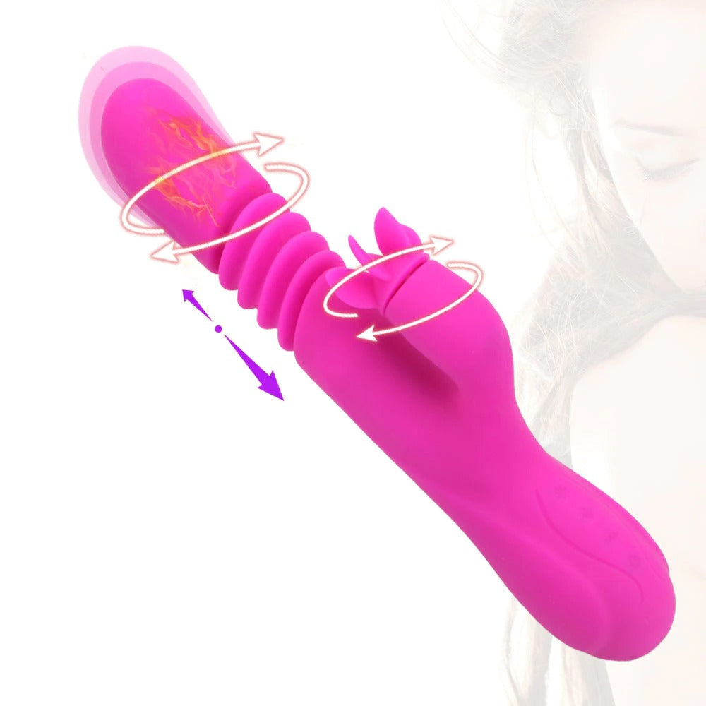Heating Rotating Thrusting G-Spot Vibrator / Clitoris Stimulator Sex Toys For Women - EVE's SECRETS