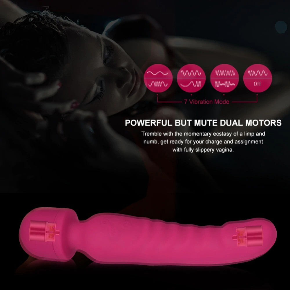 Heating Wand Vibrator / Waterproof Vaginal G-Spot Stimulator / Clitoral Massager - EVE's SECRETS